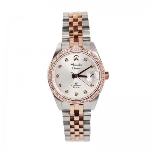 Alexandre christie AC 5012 Silver Rosegold White Lady LDBTRSL